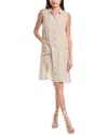 Eileen Fisher Classic Linen Midi Dress