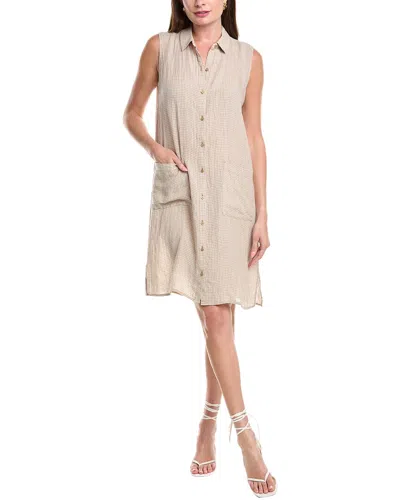Eileen Fisher Classic Linen Midi Dress