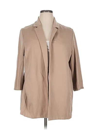 Pre-owned Eileen Fisher Coat In Brown