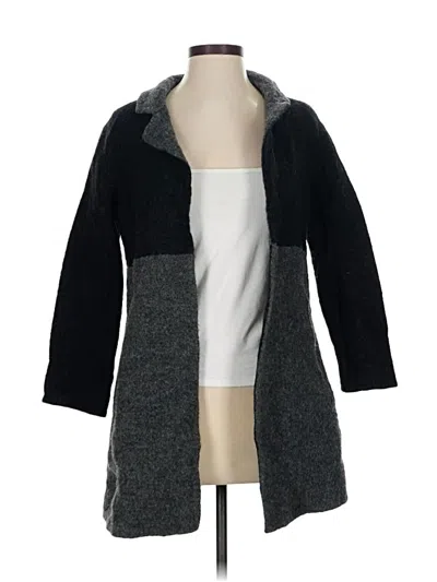 Pre-owned Eileen Fisher Coat In Gray