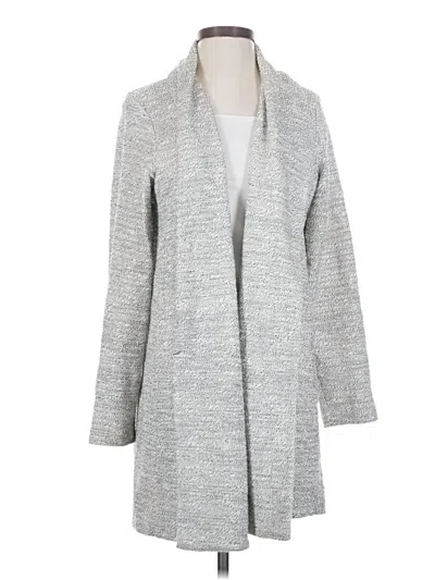 Pre-owned Eileen Fisher Coat In Gray