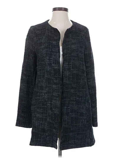 Pre-owned Eileen Fisher Coat In Gray