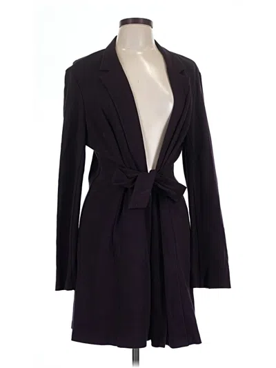 Pre-owned Eileen Fisher Coat In Purple