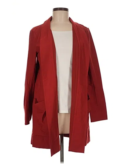 Pre-owned Eileen Fisher Coat In Red