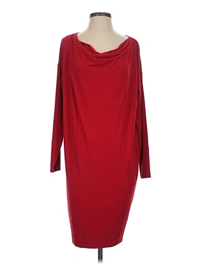 Pre-owned Eileen Fisher Cocktail Dress In Red