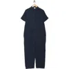 Eileen Fisher Collar Short Sleeve Organic Cotton Gauze Jumpsuit