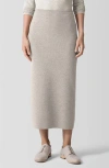 Eileen Fisher Cord Pencil Skirt In Dove