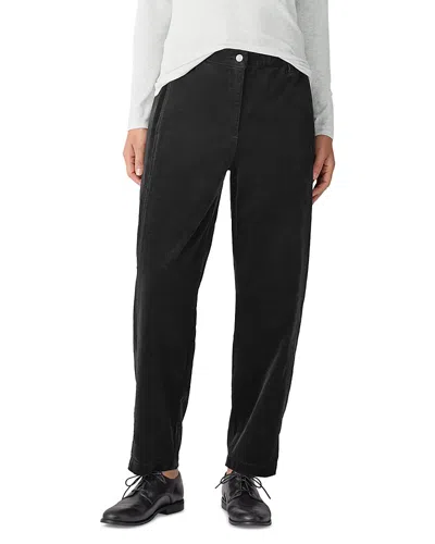 Eileen Fisher Corduroy Ankle Pants In Black