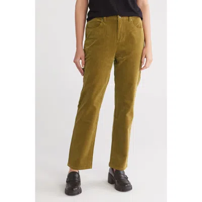Eileen Fisher Corduroy High Waist Straight Leg Pants