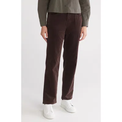 Eileen Fisher Corduroy High Waist Straight Leg Pants