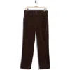 Eileen Fisher Corduroy High Waist Straight Leg Pants In Coffee