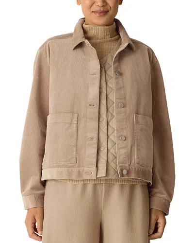 Eileen Fisher Corduroy Jacket In Brown