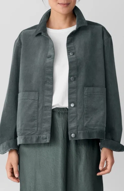 Eileen Fisher Corduroy Jacket In Black