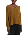 Eileen Fisher Cotton & Cashmere Blend Textured Sweater In Gold Leaf