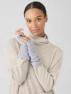 Eileen Fisher Cotton And Recycled Cashmere Glovelettes