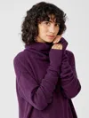 Eileen Fisher Cotton And Recycled Cashmere Glovelettes In Purple