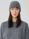 Eileen Fisher Cotton And Recycled Cashmere Hat In Gray