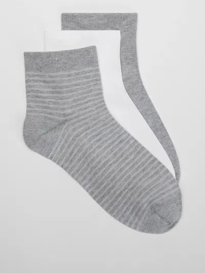 Eileen Fisher Cotton Ankle Sock 3-pack