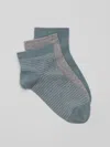 Eileen Fisher Cotton Ankle Sock 3-pack In Multi