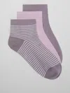 Eileen Fisher Cotton Ankle Sock 3-pack In Multi