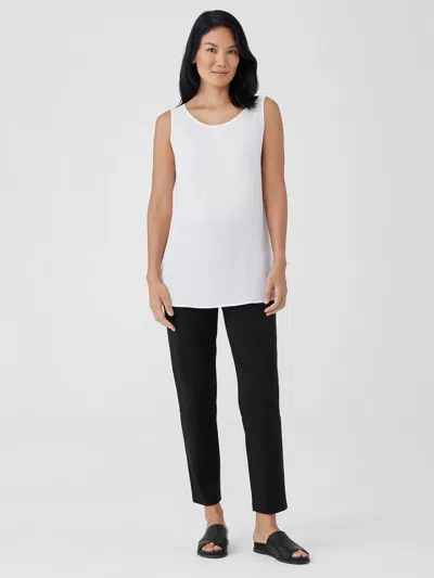 EILEEN FISHER COTTON BLEND PONTE SLIM PANT