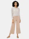 Eileen Fisher Cotton Corduroy Wide-leg Ankle Pant In Neutral