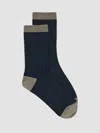 Eileen Fisher Cotton Crew Sock In Multi