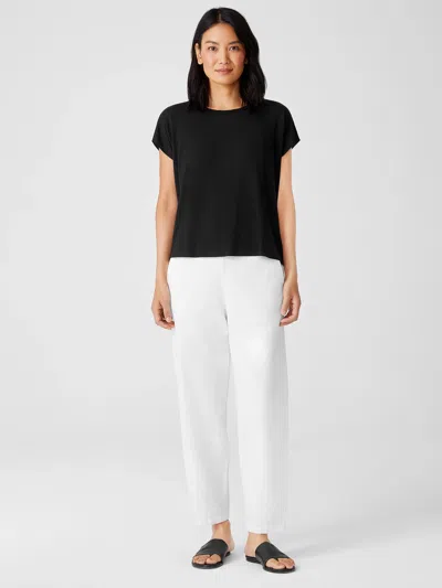 Eileen Fisher Cotton Hemp Lantern Pant In White
