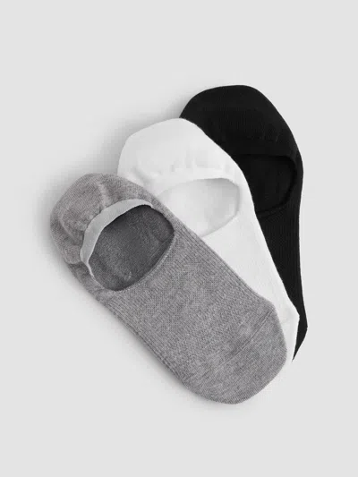 Eileen Fisher Cotton Low-profile Sock 3-pack In Black