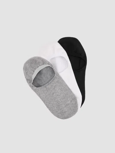 Eileen Fisher Cotton Low-profile Sock 3-pack In Moon