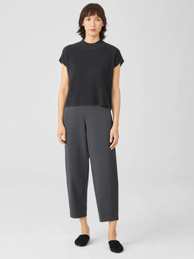 Eileen Fisher Cotton Ponte Lantern Pant In Gray