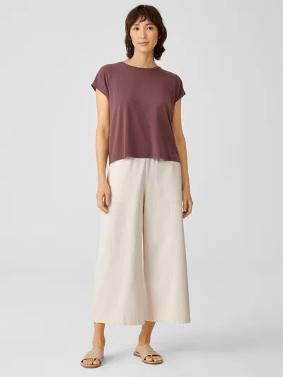 Eileen Fisher Cotton Ponte Wide-leg Pant