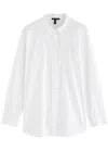Eileen Fisher Cotton-poplin Shirt In White