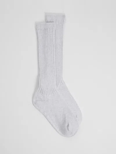 Eileen Fisher Cotton Scrunch Sock In Gray