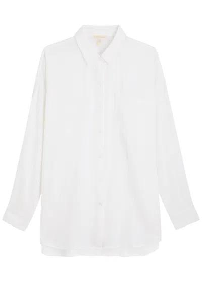 Eileen Fisher Cotton Shirt In White