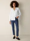 Eileen Fisher Cotton Stretch Denim Slim Jean In White