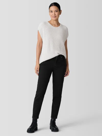 Eileen Fisher Cotton Stretch Denim Slim Jean In White