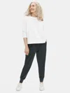 Eileen Fisher Cotton Stretch Jersey Jogger Pant In Gray