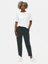 Eileen Fisher Cotton Stretch Jersey Lantern Pant In Gray