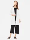 Eileen Fisher Cotton Stretch Jersey Long Jacket In Multi