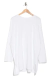 Eileen Fisher Cotton Terry Tunic In White