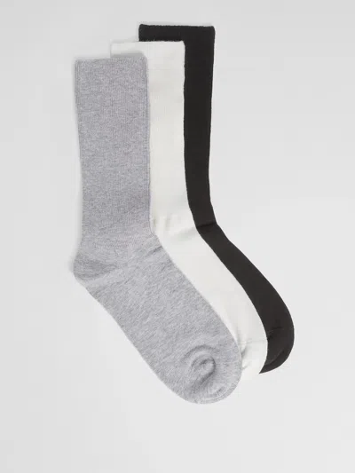 EILEEN FISHER COTTON TROUSER SOCK 3-PACK
