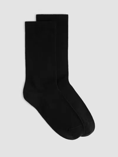 Eileen Fisher Cotton Trouser Sock 3-pack In Black