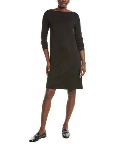 Eileen Fisher Cowl Neck Dress In Black