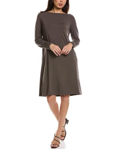 Eileen Fisher Cowl Neck Dress In Purple