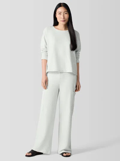 Eileen Fisher Cozy Brushed Terry Hug Cargo Pant In Multi