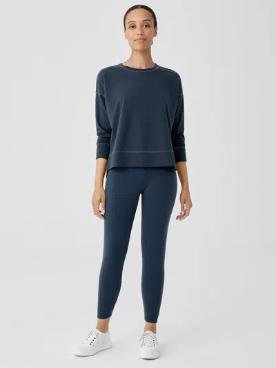 Eileen Fisher Cozy Brushed Terry Hug High-waisted Leggings