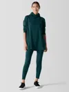 Eileen Fisher Cozy Brushed Terry Hug High-waisted Leggings In Green