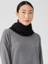 Eileen Fisher Cozy Brushed Terry Hug Infinity Scarf In Black