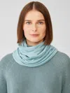 Eileen Fisher Cozy Brushed Terry Hug Infinity Scarf In Green